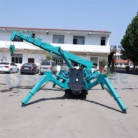 Guindaste Aranha Hidráulico Autopropelido com Esteiras de Borracha e Motor Yanmar, Altura de Elevação de 22m para Manutenção de Pontes e Reparo de Rodovias