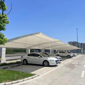 Expédition rapide, auvent de stationnement pour voiture en aluminium imperméable, protection solaire extérieure, abri pour voitures sur allée ou côté rue, pour 2 voitures - Product Image 3