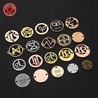 Étiquettes et badges métalliques personnalisés KUNSHUO en relief 3D, écologiques, en forme de rouleau et plaqués pour sacs