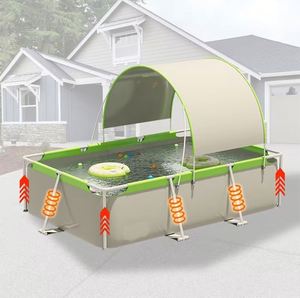 Piscina Inflable Grande para Exteriores, de PVC, con Protección Solar, Diseño Plegable, para Juegos Acuáticos Infantiles - Product Image 2