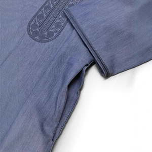 2025 nuovo abbigliamento da uomo mediorientale oltre confine musulmano a manica media abito ricamato stile etnico abito marocchino realizzato in poliestere - Product Image 4