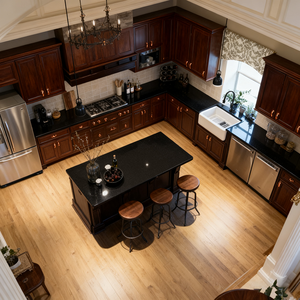 خزائن مطبخ خشبية فاخرة مقاومة للماء من جودي، أثاث منزلي عالي الجودة، مطابخ عصرية - Product Image 2