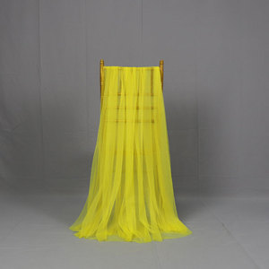 Décoration de chaise moderne en <span class=keywords><strong>organza</strong></span> blanc transparent avec nœud en bambou et matériau en soie glacée pour arche de mariage - Product Image 6