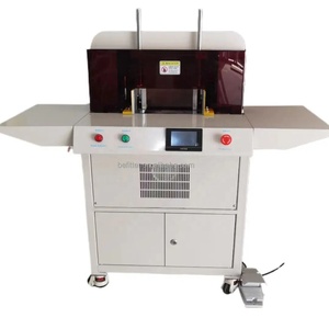 DH-100 <span class=keywords><strong>Machine</strong></span> de découpe de couteau rond robuste <span class=keywords><strong>Machine</strong></span> de découpe de guillotine de coin rond de papier de livre électrique automatique - Product Image 1