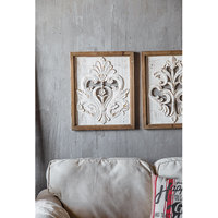 Décorations murales rustiques en bois sculpté pour l'intérieur de la maison : Panneaux muraux en bois avec cadre en bois, designs créatifs pour la maison