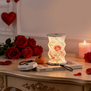 Nuove <span class=keywords><strong>Idee</strong></span> Prodotto 2026: Lampada da Tavolo Pieghevole in Carta, Luce Notturna LED, Regalo <span class=keywords><strong>per</strong></span> <span class=keywords><strong>San</strong></span> <span class=keywords><strong>Valentino</strong></span>, Matrimoni e Feste - Product Image 2