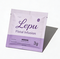 Sachets de thé en papier kraft blanc biodégradable PLA imprimés en héliogravure personnalisés, écologiques, pour nettoyant visage et lotion