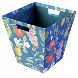 Classic Handmade Eco-Friendly Modern Elegant Rectangular Wood Built-In Dust Bin Waste Standing Lid Indoor/Outdoor Use Hospital - Product Image 1