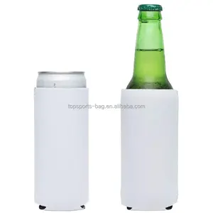 Drop Shipping Branco Em Branco Fino Cerveja Pode Cooler Mangas-Neoprene 12 OZ Slim pode manga para sublimação