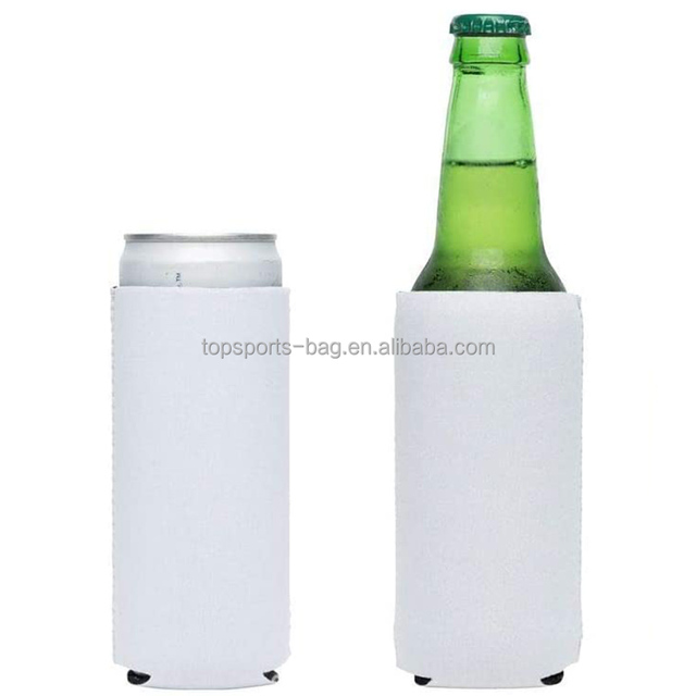 Blank White Neoprene 12oz Slim Can Cooler Sleeve for Sublimation Custom Printing