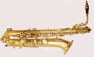 <span class=keywords><strong>Saxophone</strong></span> Baryton de Qualité avec Clé Fa Bémol et Fa Moll, Étui Rigide à Roulettes, Instruments à Vent OEM - Product Image 2