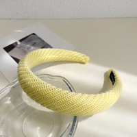 Bandeau large simple coréen bandeau couleur bonbon maquillage élastique tempérament accessoires de cheveux lavage visage bandeau