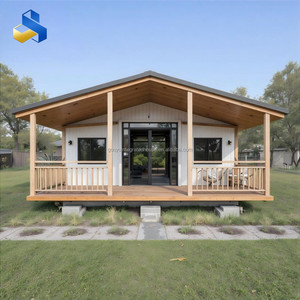 Maison préfabriquée extensible personnalisable de 1 à 3 chambres, moderne, écologique, à économie d'énergie, atelier/bureau blanc/bleu - Product Image 3