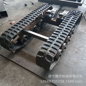 Piezas de tanque RC, mini chasis eléctrico con orugas de goma y motor de CC para vehículos de control remoto - Product Image 2