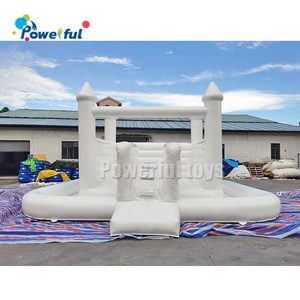 Commerciale per bambini gonfiabile per matrimonio buttafuori moonbuttafuori bianco castello gonfiabile gonfiabile aria saltando casa di rimbalzo bianca per Paty - Product Image 2