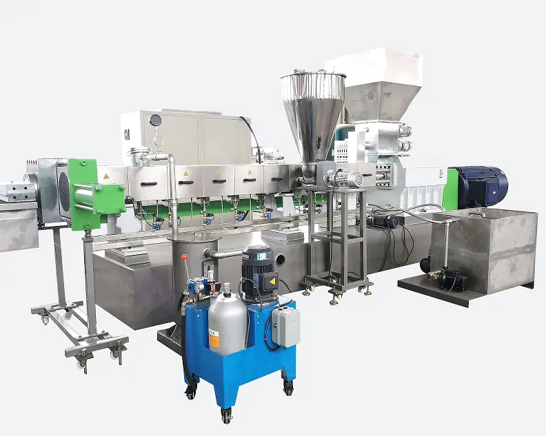 Greenlandplast Parallelle Tweelingschroef Extruder Glasvezel Pp Kunststof Compounding Pelletiseermachine Compounding Twin Screw Extrud