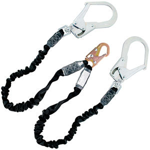 Tali Pengaman Polyester Double Large <span class=keywords><strong>Hook</strong></span> dengan Baja Paduan, Tali Elastis Anti-jatuh - Product Image 2