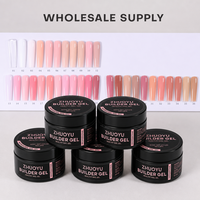 Kit d'extension d'ongles en polygel de résine, 36 couleurs, gel UV pour manucure, vente en gros