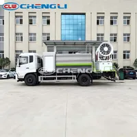 Camion-citerne Dongfeng 12m³ pour la vente en gros avec canon à eau et lance d'incendie pour la suppression de la poussière