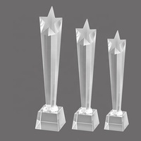 Trofeo Deportivo de Cricket OLIVIA al por Mayor, de Alta Calidad, Personalizado con Estampado de Estrellas y Grabado Láser de Cristal, Superventas