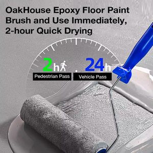 <span class=keywords><strong>Peinture</strong></span> liquide de sol en résine UV auto-nivelante en granit époxy imperméable pour le revêtement de béton appliqué par brosse de bureau commercial de garage - Product Image 3