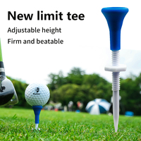 Tees de golf en plastique réglables, réutilisables, magnétiques, 54 mm, personnalisables en usine, vente en gros