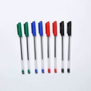 Stylos à bille en gros, noir, bleu, rouge, vert, rechargeables, encre permanente, pointe 0,5 mm, multifonctionnels, nouveauté, logo personnalisé - Product Image 2