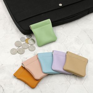 Colorful <b>Mini</b> Pu Leather Coin Purse Storage <b>Bag</b> Self-Closing Earphone Case 7.5X8.5Cm Soft & Durable - Product Image 2