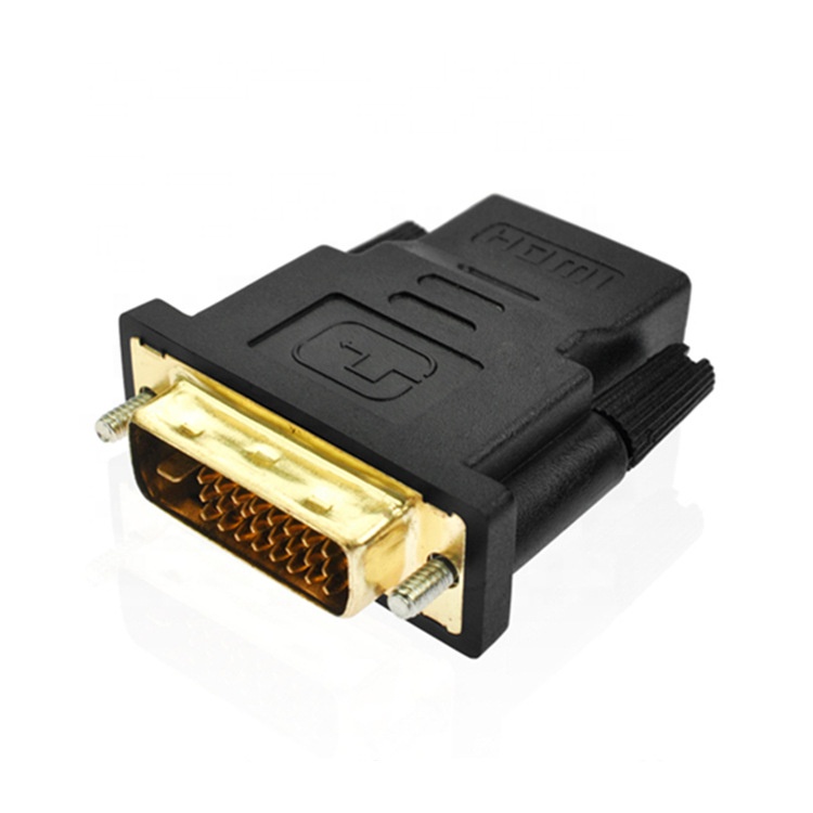 High quality 2.0 version 4k 60hz Gold plated HDMI to DVI 24+1/24+5 adapter DVI 24+1/24+5 to HDMI female adapter hdmi converter