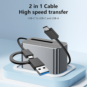 Nhôm Kim Loại 2.5 Inch 3.5 Inch HDD Bao Vây Singal Bay Công Cụ Miễn Phí <span class=keywords><strong>Sas</strong></span> SATA HDD SSD Ổ Đĩa Cứng Docking Station Cho Máy Tính Xách Tay - Product Image 6