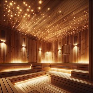 <span class=keywords><strong>Plafond</strong></span> Ciel Étoilé pour Sauna, Salle Sensorielle, Lumières <span class=keywords><strong>LED</strong></span> à Fibres Optiques, Matériau PMMA, RGBW, Étanche IP65 - Product Image 1