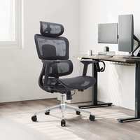 Chaise de bureau exécutive moderne et réglable, ensemble ergonomique table et chaise de bureau pour la maison, fabricant chinois