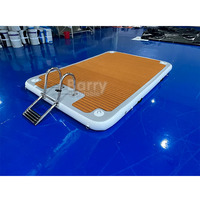 Mini station d'accueil flottante, ponton gonflable pour bateau, jet ski et marina