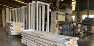 Hotel Apartamentos Interior Puertas exteriores de madera Acabado Puerta plegable Push Pull Estilo abierto automático Estilo de diseño moderno francés - Product Image 6