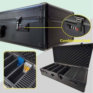 Boîte de rangement pour cartes sportives de grande capacité à 6 rangées, boîte de rangement pour cartes à collectionner, grand étui avec compartiments individuels pour le tri des cartes - Product Image 3