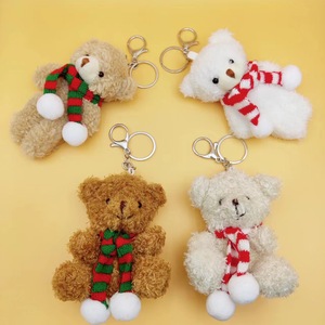 Wholesale Kawaii Soft <b>Cute</b> Custom Plush Teddy <b>Bear</b> Keychain Toys Stuffed Animals Christmas Ornament Gifts PP Cotton Filling - Product Image 3