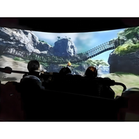 Parc à thème VR 2025 : Nouveaux simulateurs de jeux volants 3D sans lunettes, pour intérieur et extérieur, en plastique et métal, plus de 700 jeux, parc d'attractions