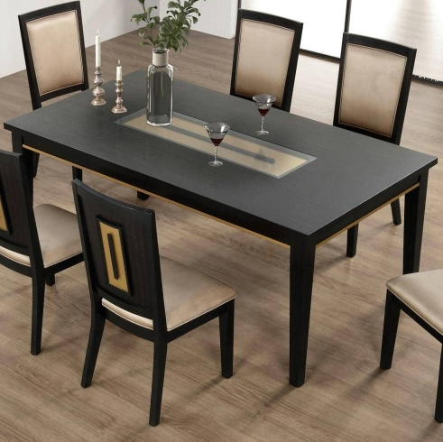 Negro+Mesa de comedor
