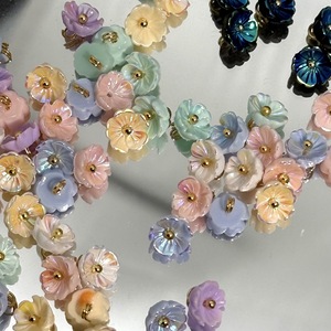 Resin <b>Flower</b> Pendant 8mm Ab Colorful Five Petal Charm For Jewelry Making Diy <b>Bracelet</b> Earring Accessories Unisex Spring 2024 - Product Image 4