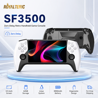 Console de jeu portable rétro SF3500 avec écran de 5,5 pouces, zéro latence, système Linux 64 Go, batterie 3000 mAh, design ergonomique pour le dropshipping