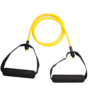 25lb Blue Tpe Materiaal Single Yoga Pull Touw Fitness Oefenbuis Band Voor Thuis Workouts