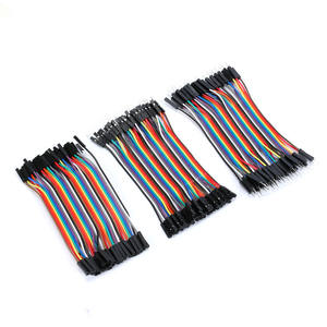 120 шт. 40P 10 см штекер-штекер, гнездо-штекер и гнездо-гнездо Кабель dupont соединитель макетная плата Джампер провода - Product Image 1