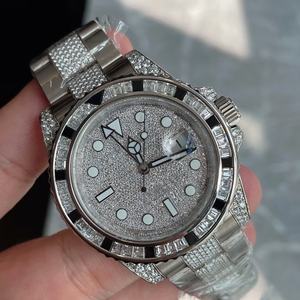 Montre mécanique automatique pour homme de qualité supérieure sertie de diamants - Montre Morgan en diamants, vente en gros de montres de luxe - Product Image 1