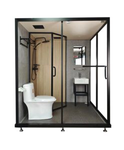 Salle de bain préfabriquée intérieure, unités de salle de bain tout-en-un, salle de bain modulaire préfabriquée complète - Product Image 1