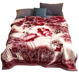 Vente de gros Couvertures raschel pour lit double de 6kg en polyester 100% King Size Couvertures à sublimation en tricot doux - Product Image 4