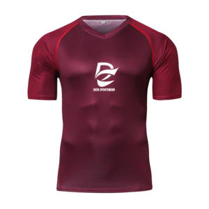 T-shirt en tissu extensible respirant à séchage rapide et durable, impression de logo personnalisé, maillot de VTT pour le downhill, le VTT tout-terrain, les riders professionnels - Product Image 1