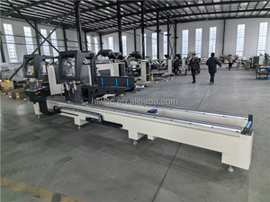 Nuova Sega a Nastro Automatica 2024 per Taglio di Profili in Alluminio, Macchina CNC a Doppia Testa per Tagli a 90 e 45 Gradi - Product Image 2