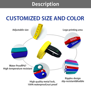 Pulsera de Silicona NFC Regrabable Tophonesty con Código QR, Etiqueta RFID Impermeable (13.56MHz) para Control de Acceso en Hoteles y Negocios - Product Image 5