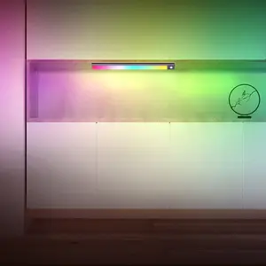 أضواء ليد لخزانة الملابس RGB حساسة للحركة قابلة لإعادة الشحن مغناطيسية إضاءة المطبخ مصباح خزانة الملابس مصنع المعدات الأصلي مصنع التصميم الأصلي