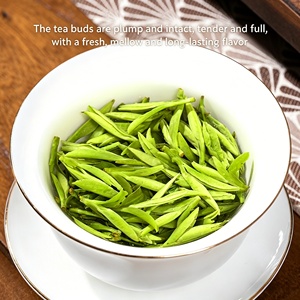 Té <span class=keywords><strong>Verde</strong></span> Chino Longjing Biogénico Oriental de Primera Calidad, Hojas de Té Longjing del Lago Oeste, para Adelgazar y Perder Peso - Product Image 3